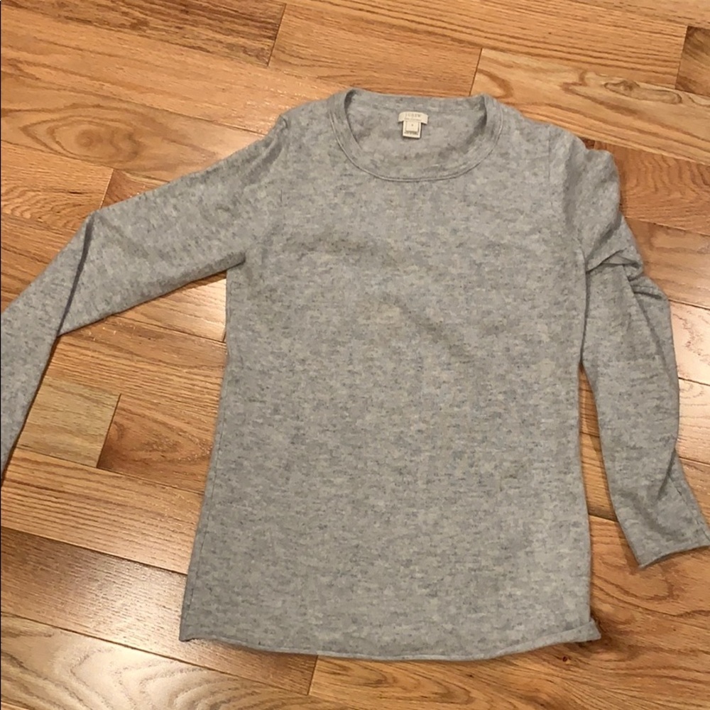 Jcrew grey cashmere sweater